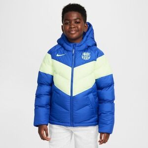 Nike FC Barcelona Third Big Kids Soccer Synthetic-Fill Hooded Jacket M New W Tag